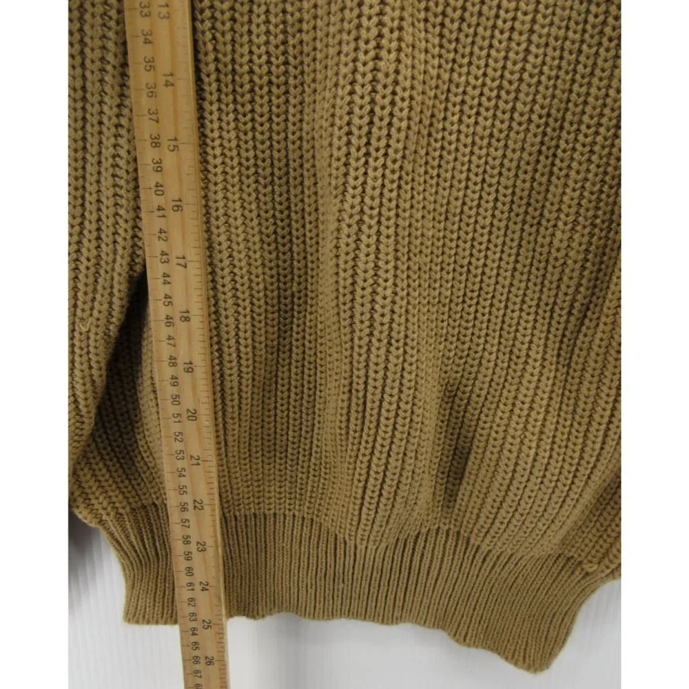VINTAGE St Johns Bay Sweater Medium Fisherman Ribbed Chunky 80s NEW - Picture 4 of 12